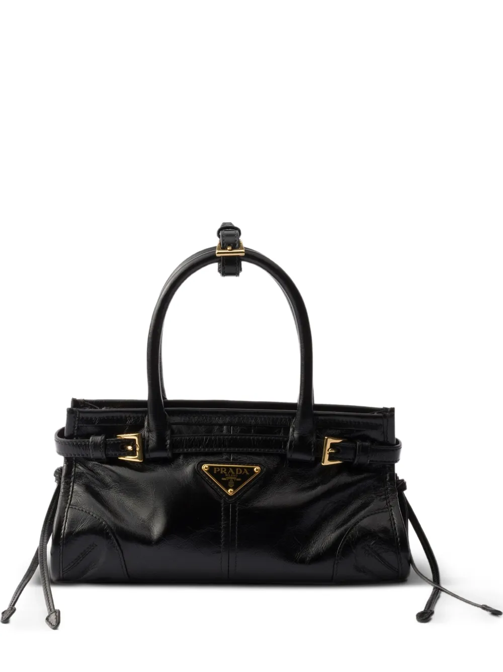 Prada Bonnie leather mini handbag - Black