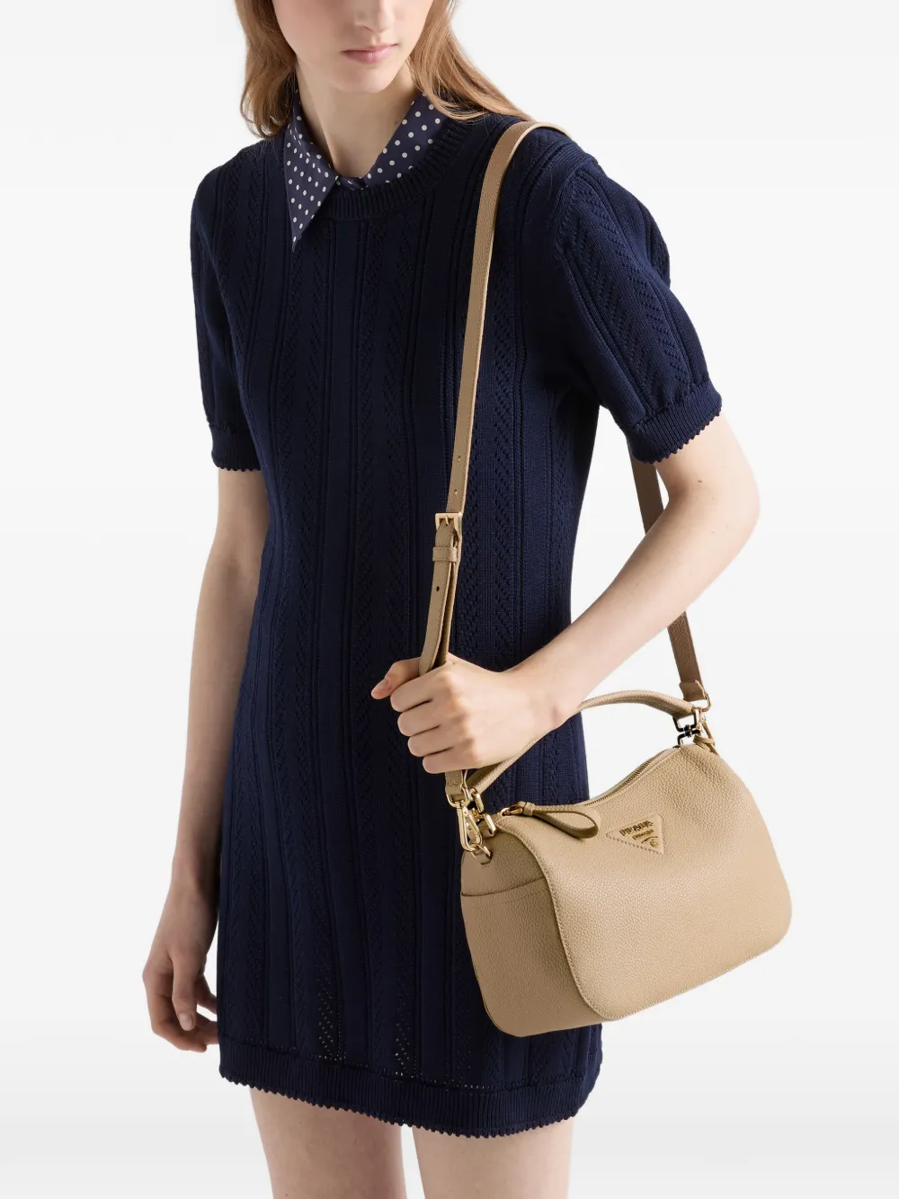 Prada Leren tas Beige