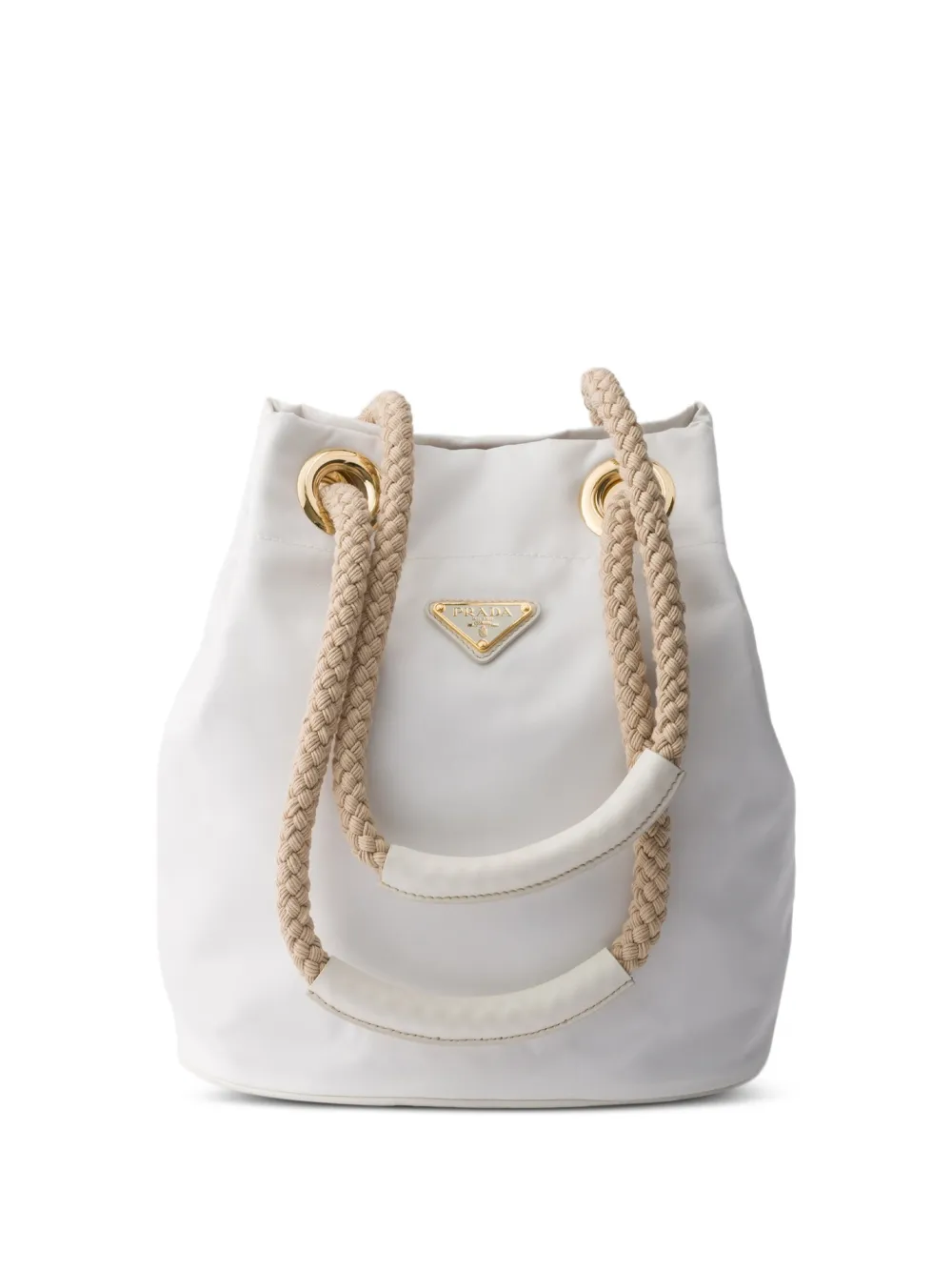 Prada Mariner Re-Nylon small bucket bag - Weiß
