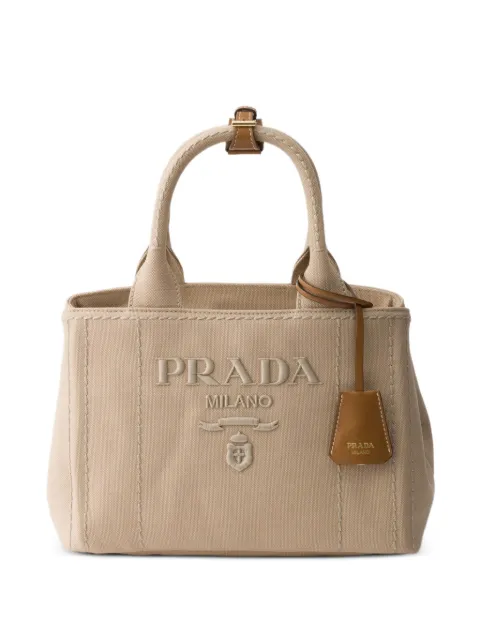 Prada Jardini re small cotton canvas bag
