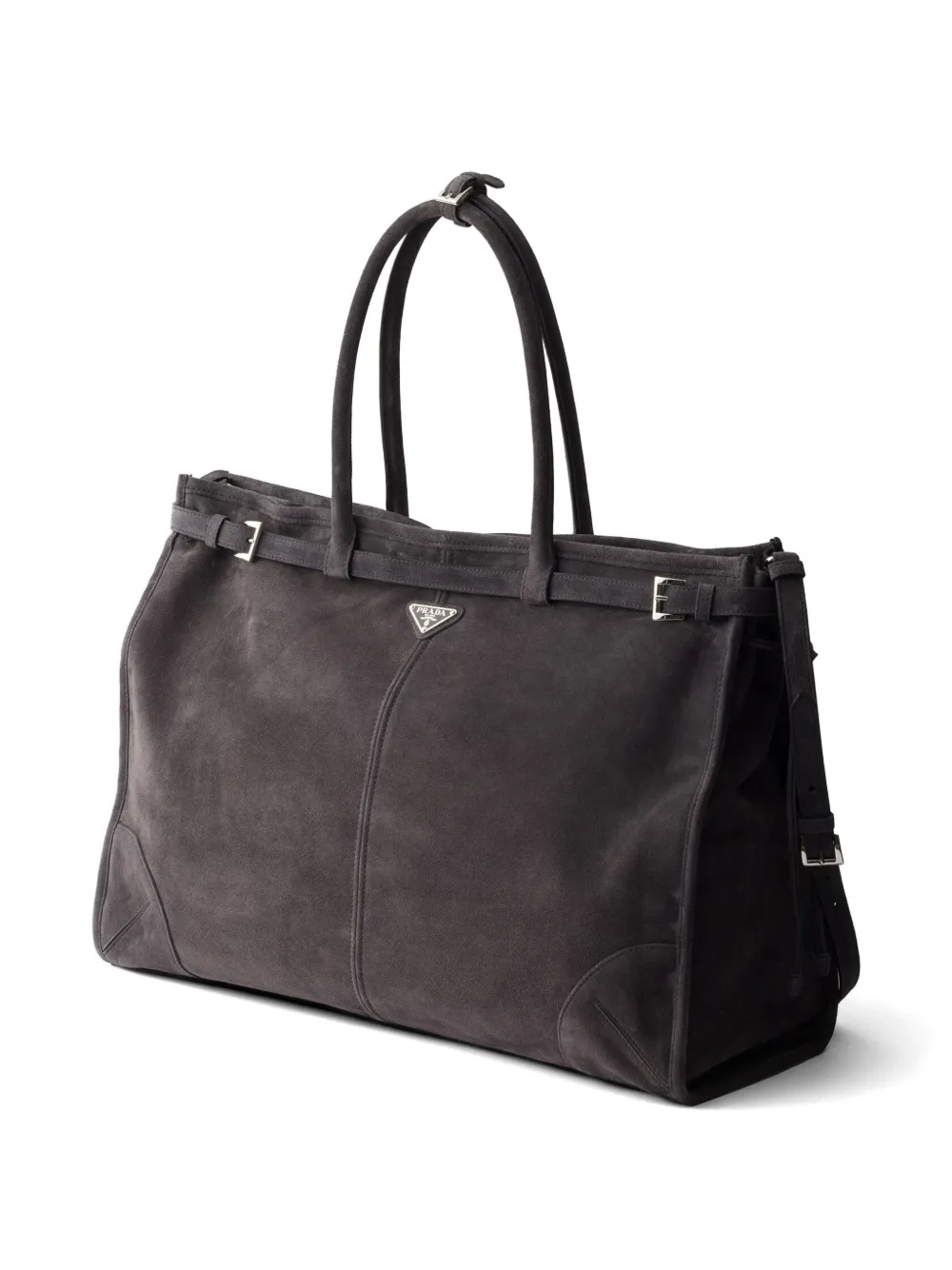 Prada Bonnie suède shopper Grijs