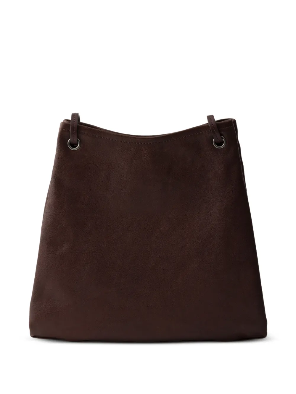 Prada Route grote leren tas Bruin