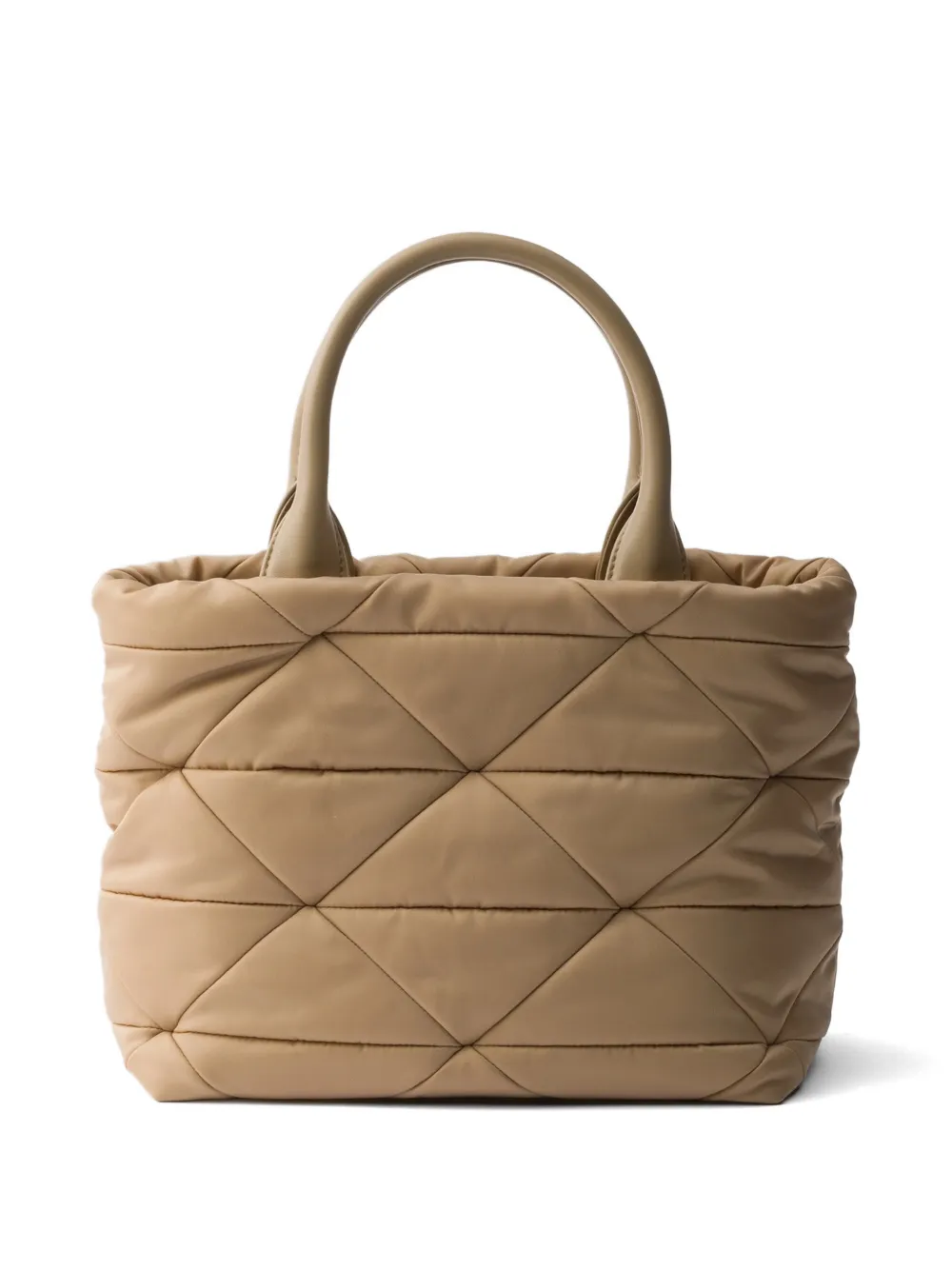 Prada Kleine gewatteerde Re-Nylon shopper Beige