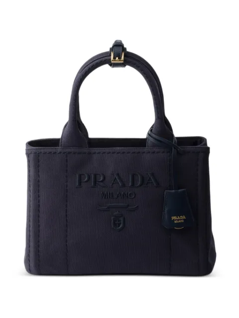 Prada Jardinière small cotton canvas bag