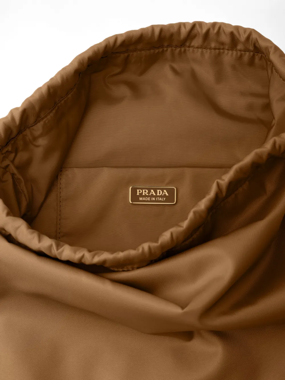 Prada Wish Re-Nylon buidel Bruin