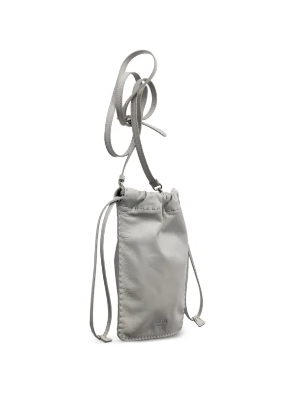 Prada ナッパレザースマホケース | グレー | FARFETCH JP