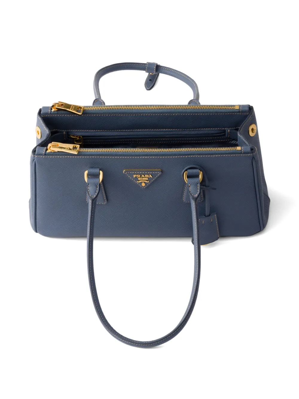 Prada Galleria Saffiano leren shopper Blauw