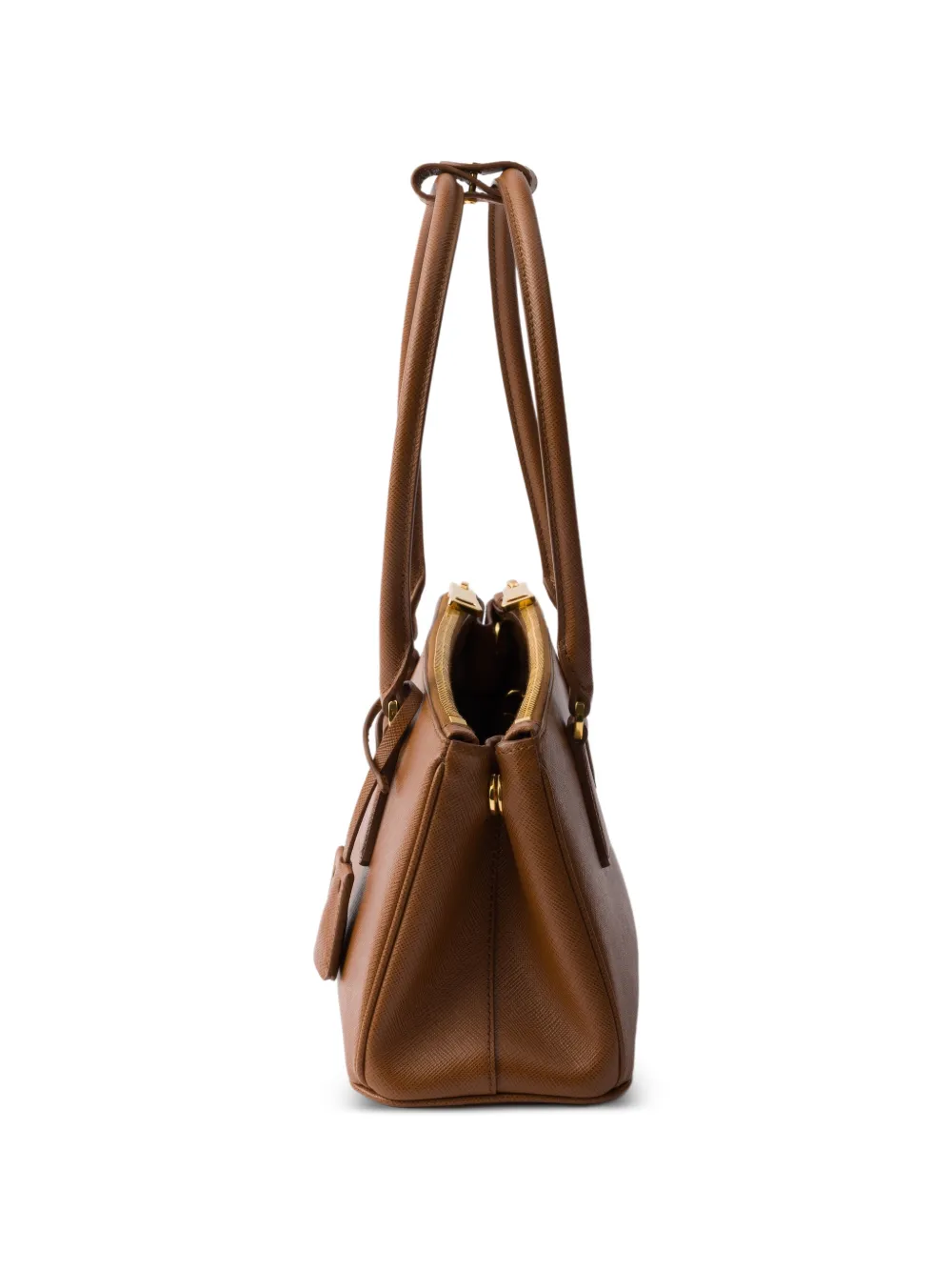 Prada ガレリア サフィアーノレザー バッグ M | ブラウン | FARFETCH JP
