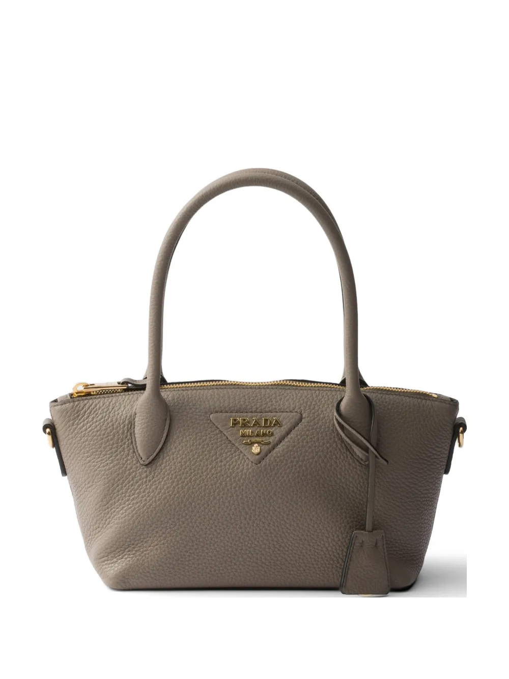 Prada leather mini handbag - Grigio