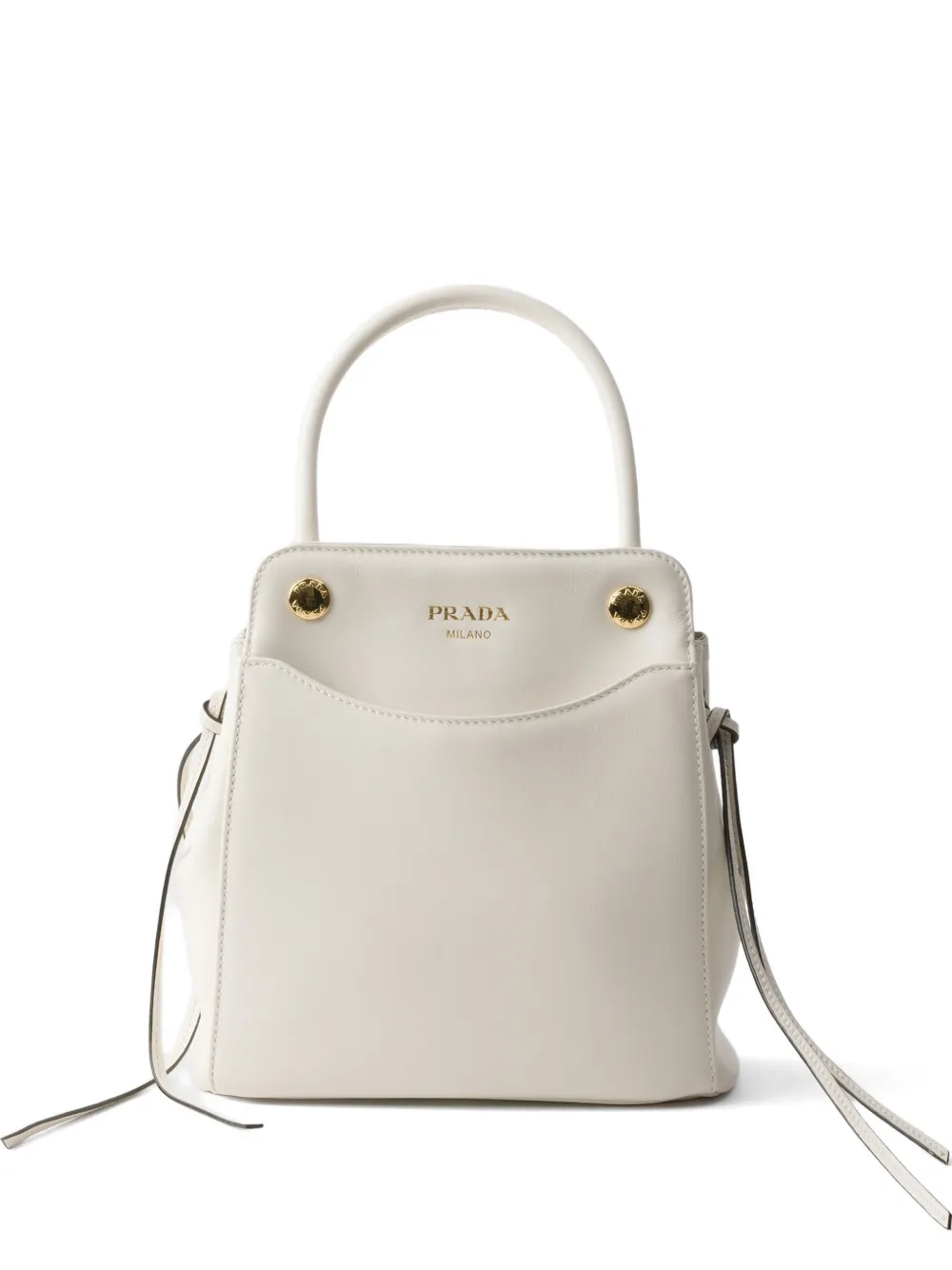 Prada Carry mini leather handbag - Bianco
