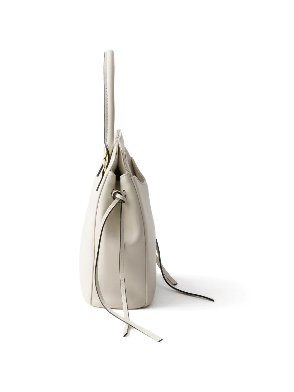 Prada Carry kleine leren handtas Wit