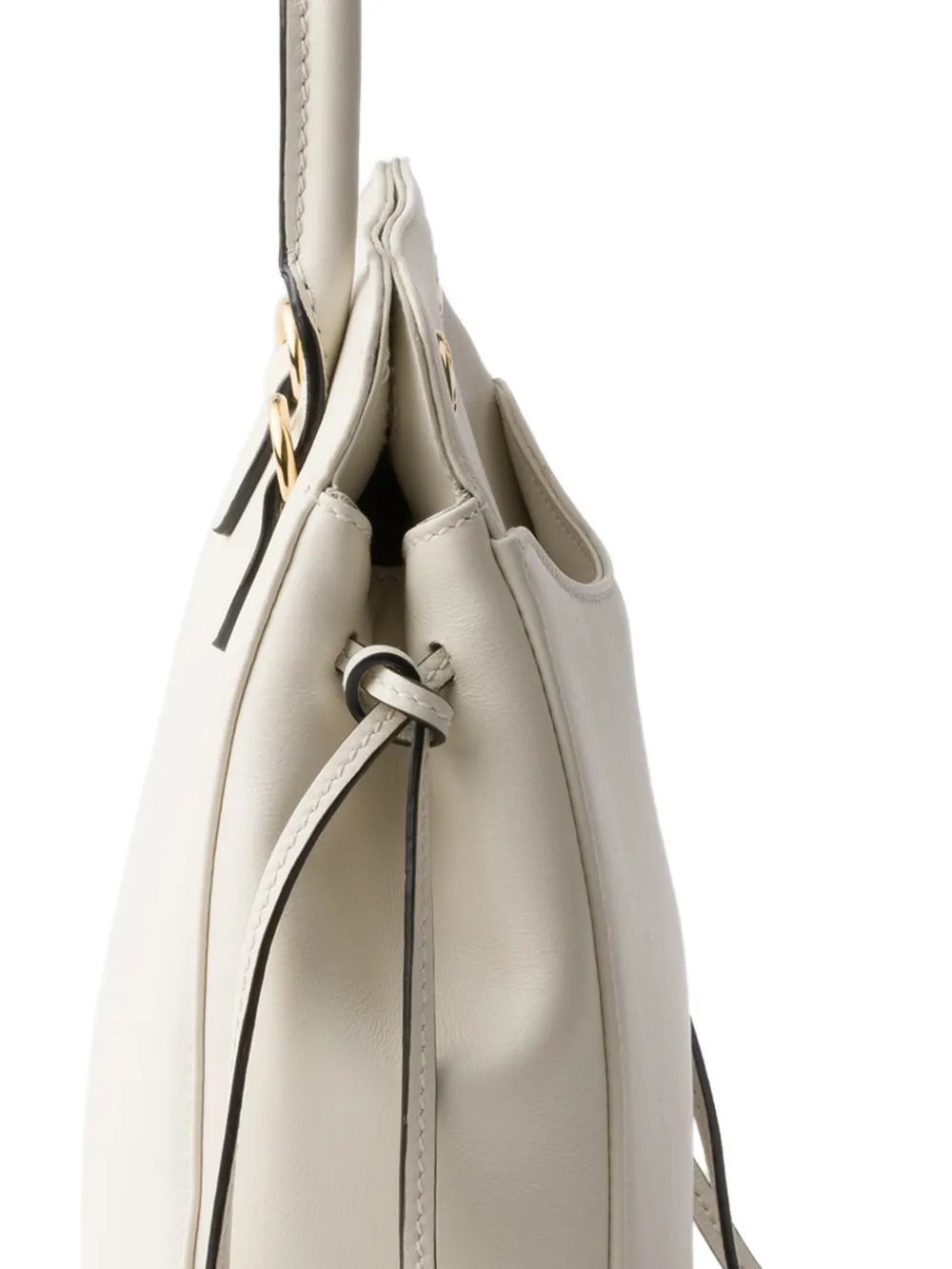 Prada Carry kleine leren handtas Wit