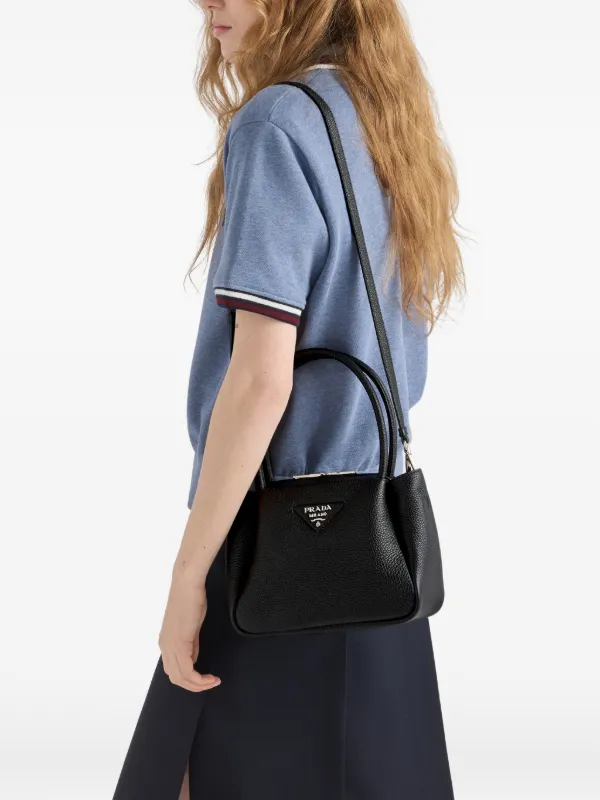 Prada Liaison レザーハンドバッグ S | ブラック | FARFETCH JP