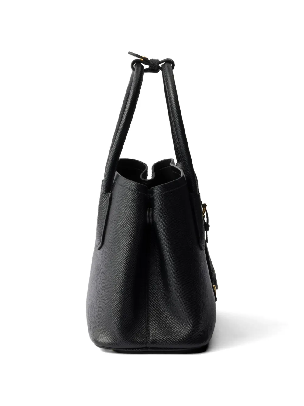 Prada Kleine Double Saffiano leren tas Zwart