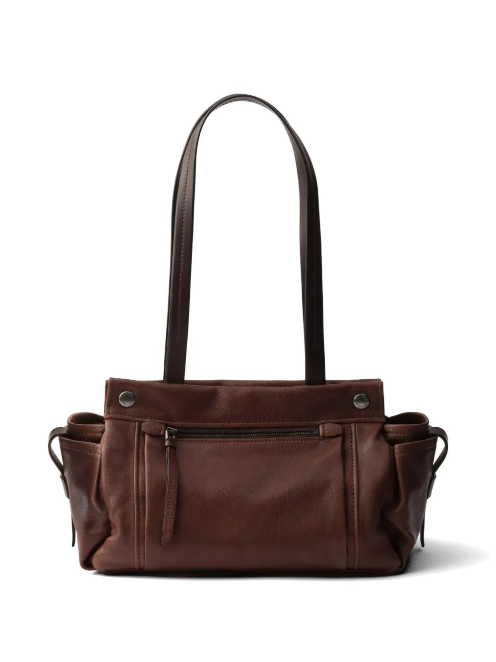 Prada Route medium leren shopper Bruin