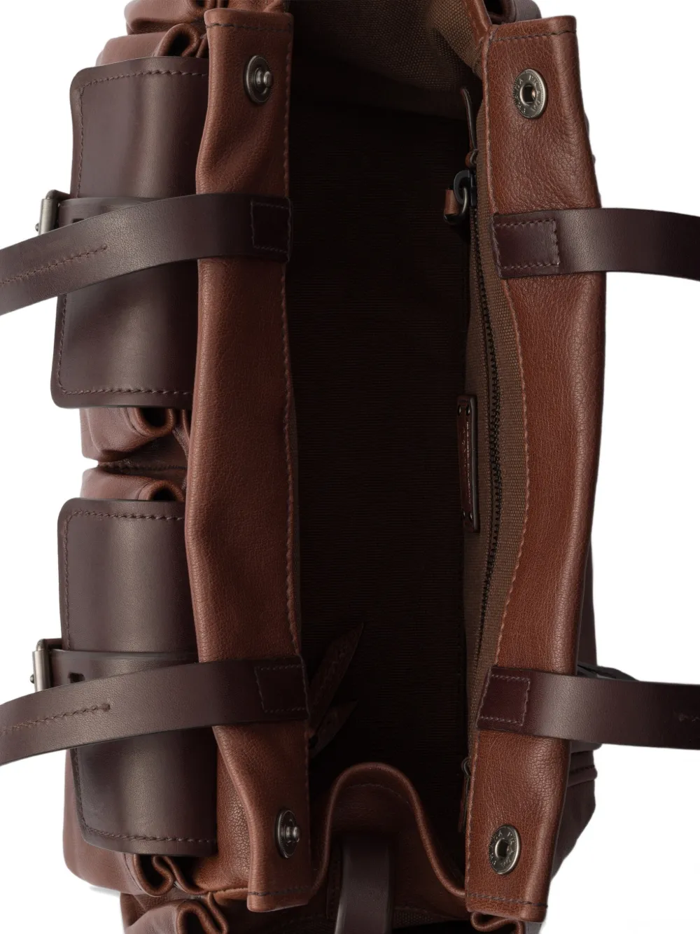 Prada Route medium leren shopper Bruin