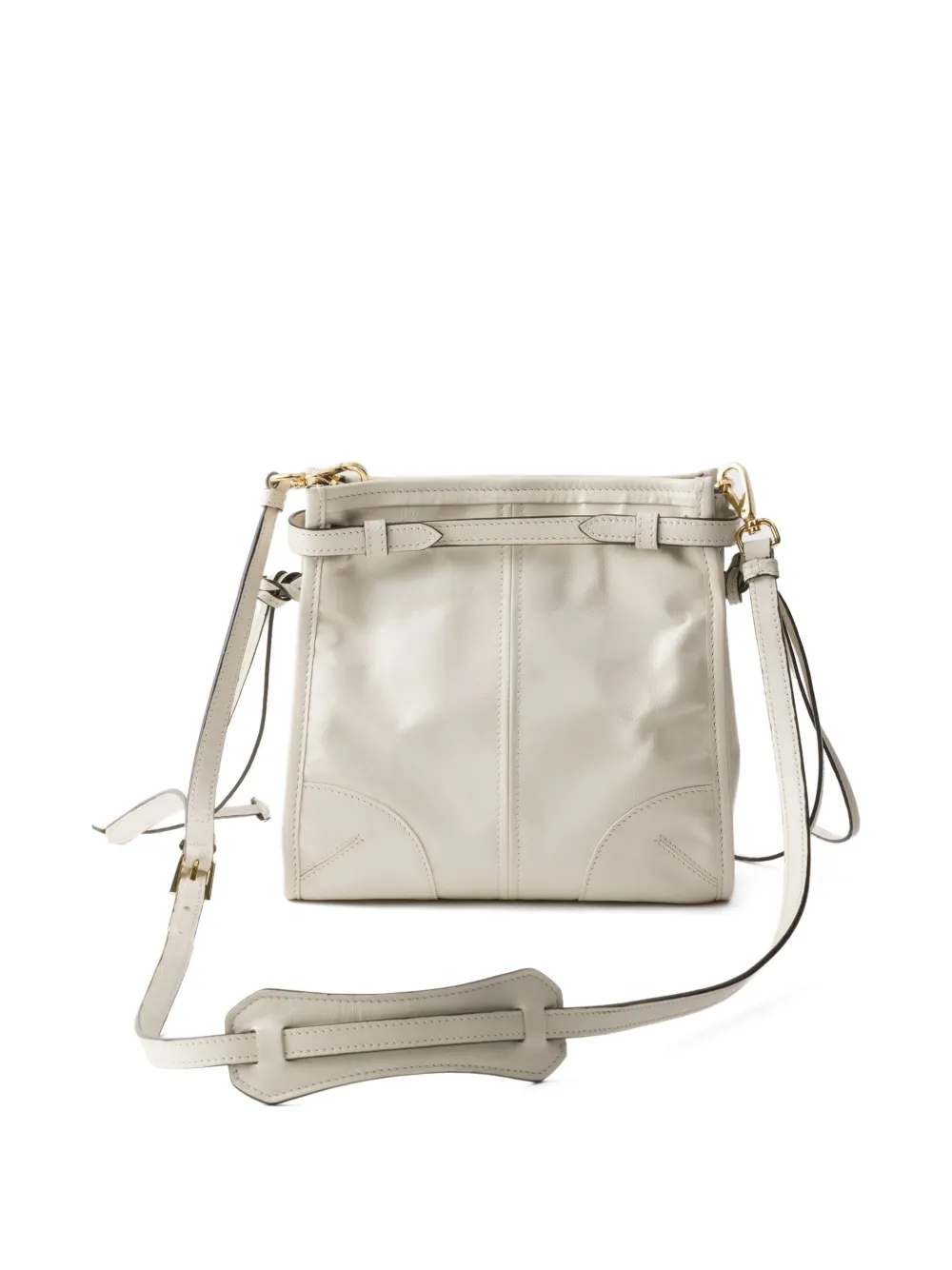 Prada Bonny leren mini-schoudertas Wit