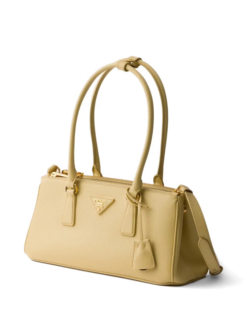 Prada Galleria Saffiano leren shopper Geel