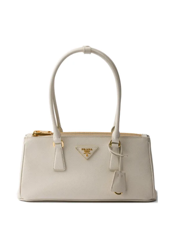 Prada ガレリア サフィアーノレザー バッグ M | ニュートラル 