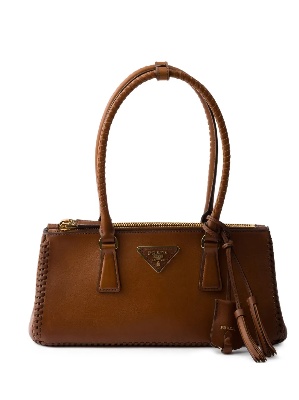 Prada Galleria medium leather bag - Marrone