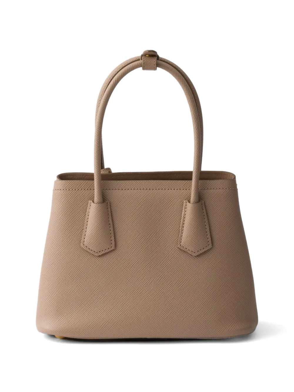 Prada Mini-tas van saffiano leer Bruin