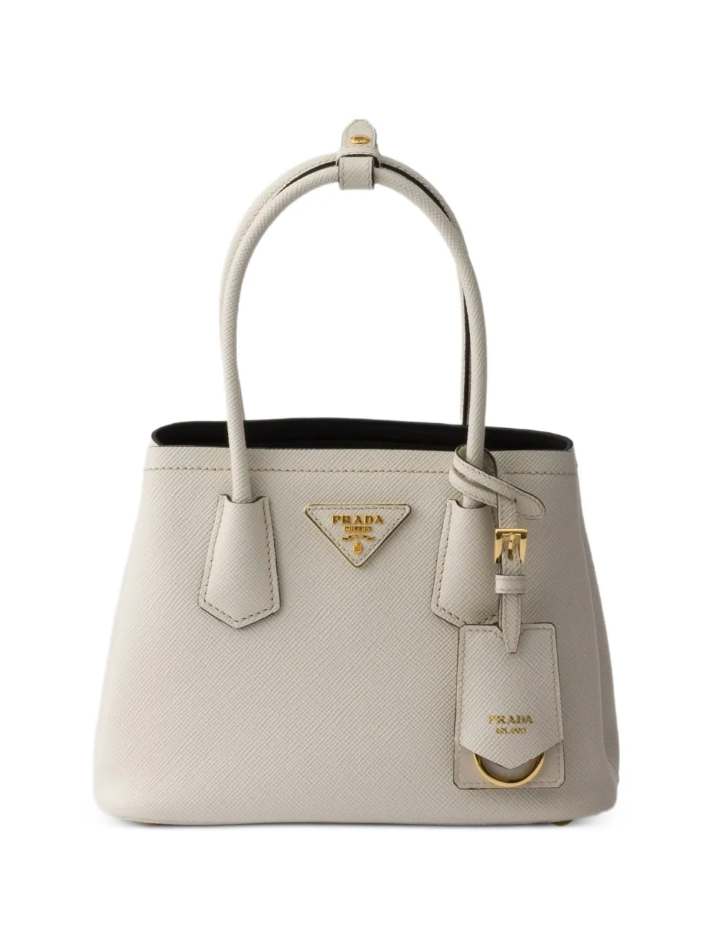 Prada Double Saffiano leather mini-bag - Toni neutri
