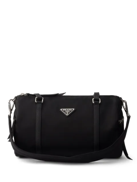 Prada large Re-Nylon and Saffiano leather duffel bag
