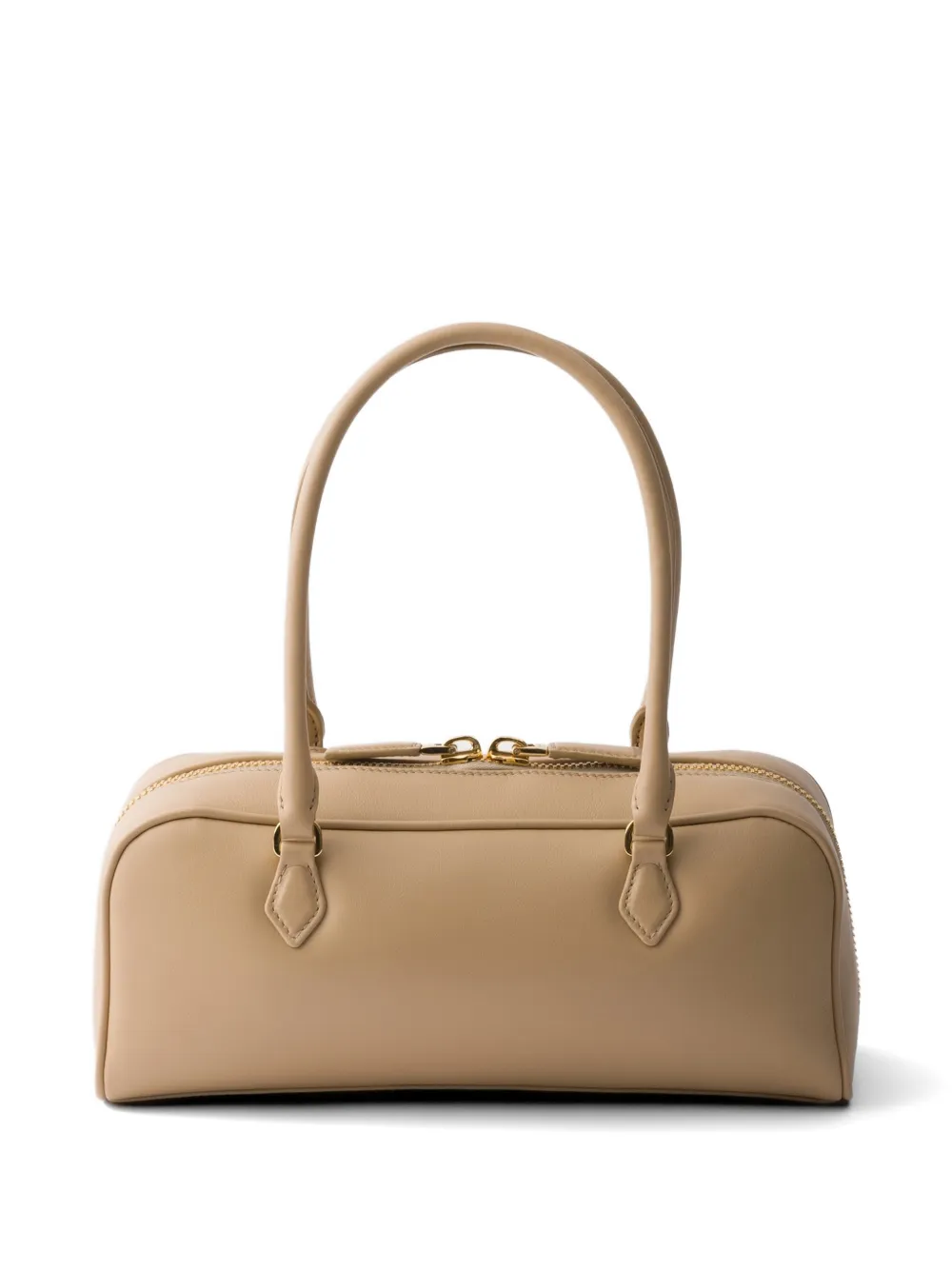 Prada Medium Leather top-handle Bag | Neutrals | FARFETCH
