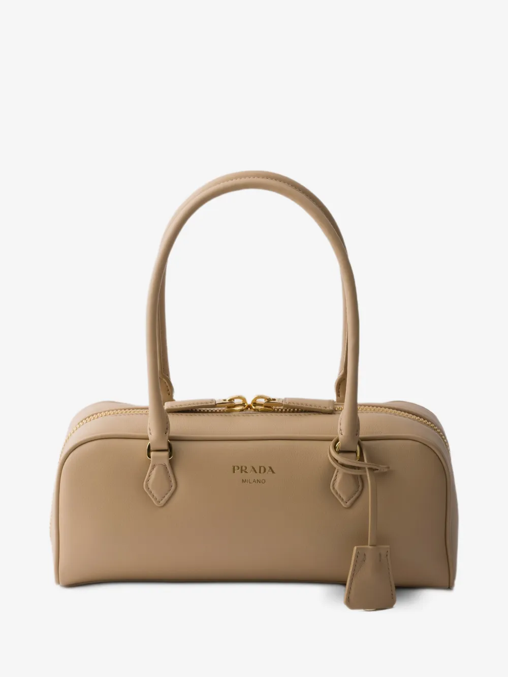 Prada 미디엄 레더 탑 핸들 백 | 뉴트럴 | Image 1