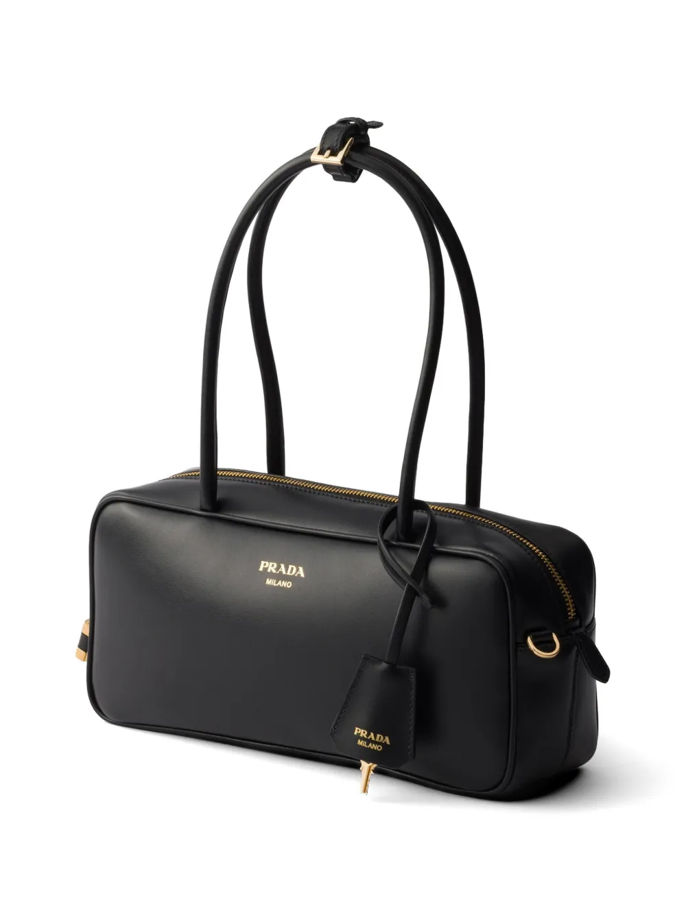 Prada Leren shopper Zwart