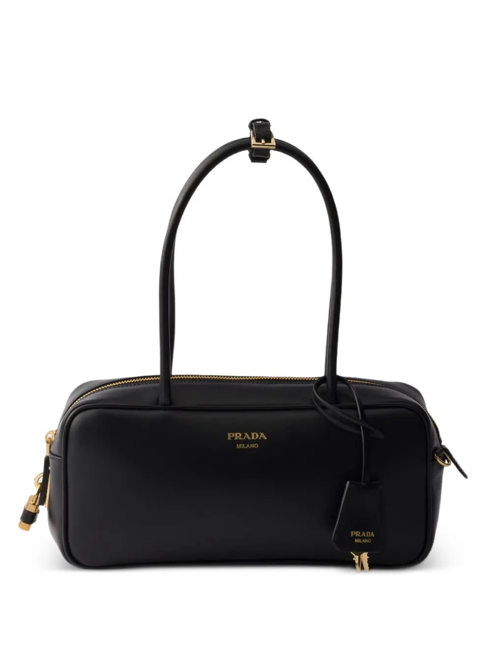 Prada Borsa a mano Sicily media in pelle - Nero