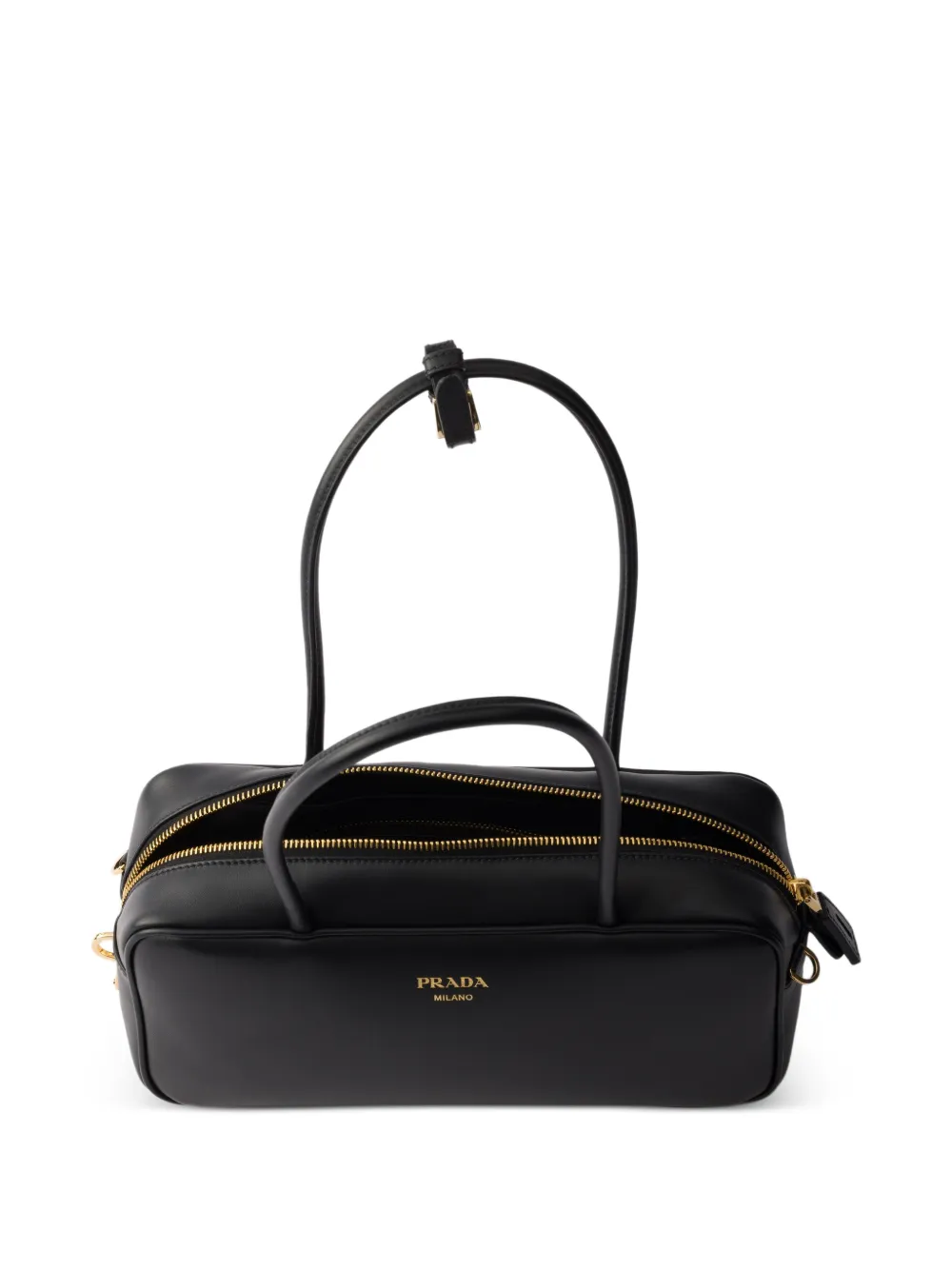 Prada Leren shopper Zwart