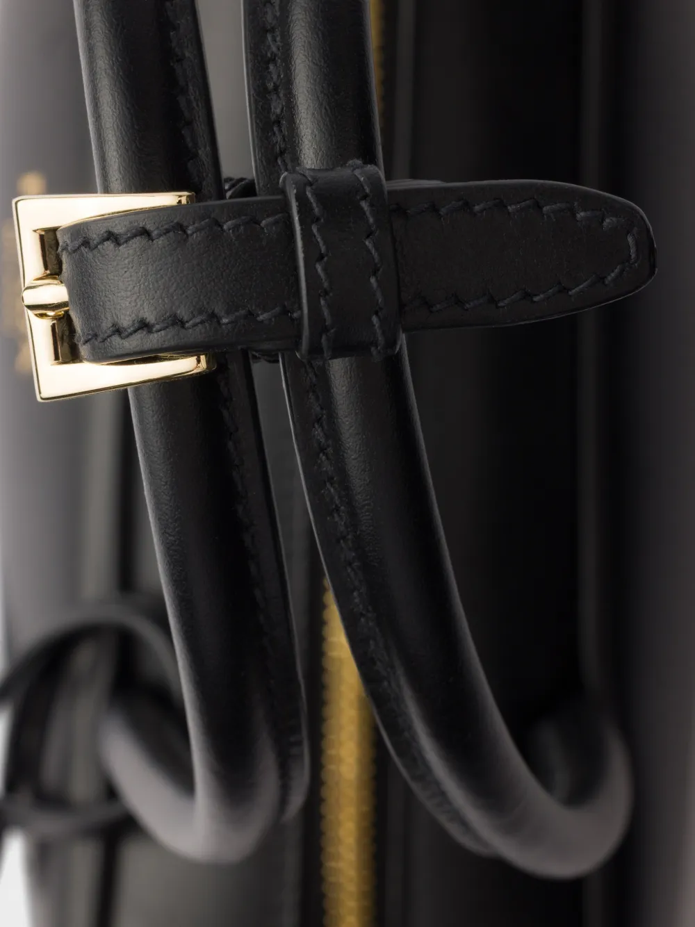 Prada Leren shopper Zwart