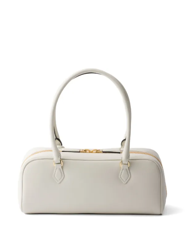 Prada レザー ハンドバッグ | ホワイト | FARFETCH JP