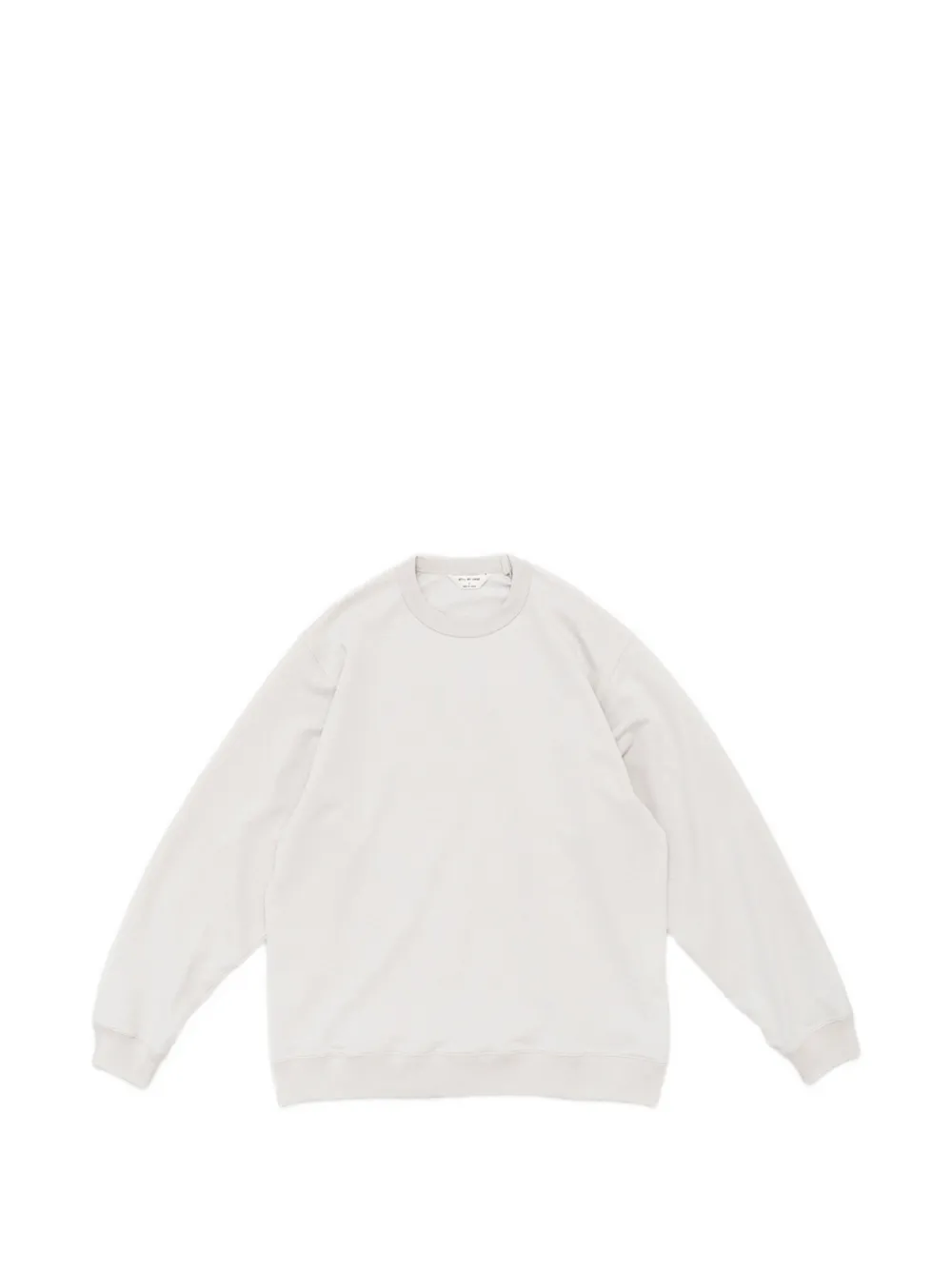 Still by Hand crew-neck cotton sweatshirt - Toni neutri