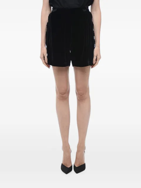 Matimì embroidered-details velvet  shorts