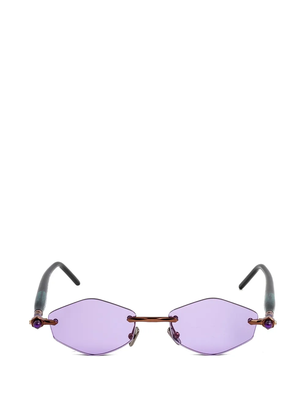 Kuboraum Maske P60 rimless sunglasses - Marrone