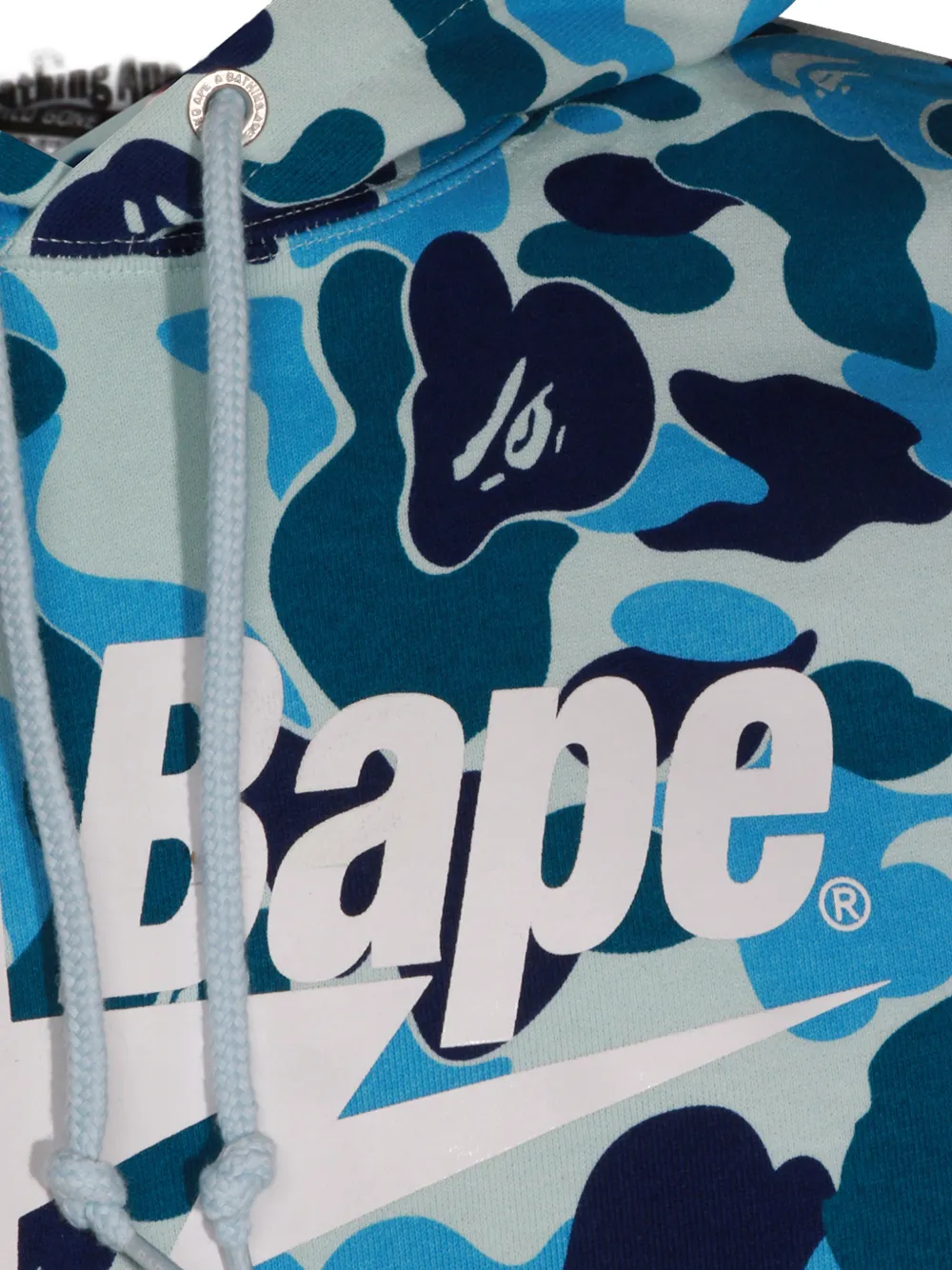 BAPE BLACK by *A BATHING APE Hoodie met camouflageprint en logoprint Blauw