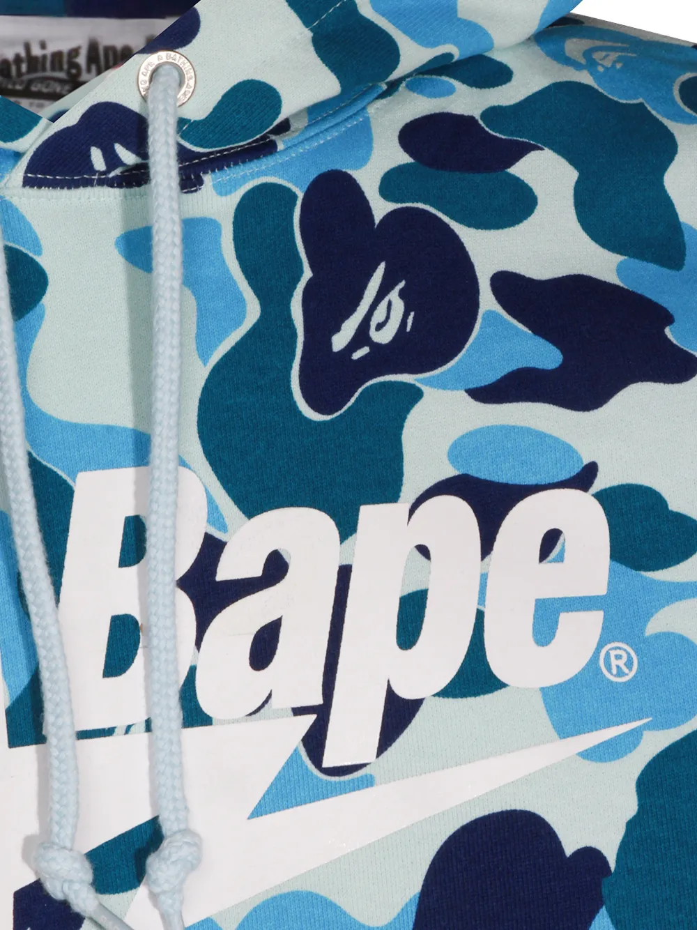 BAPE BLACK by *A BATHING APE Hoodie met camouflageprint en logoprint Blauw
