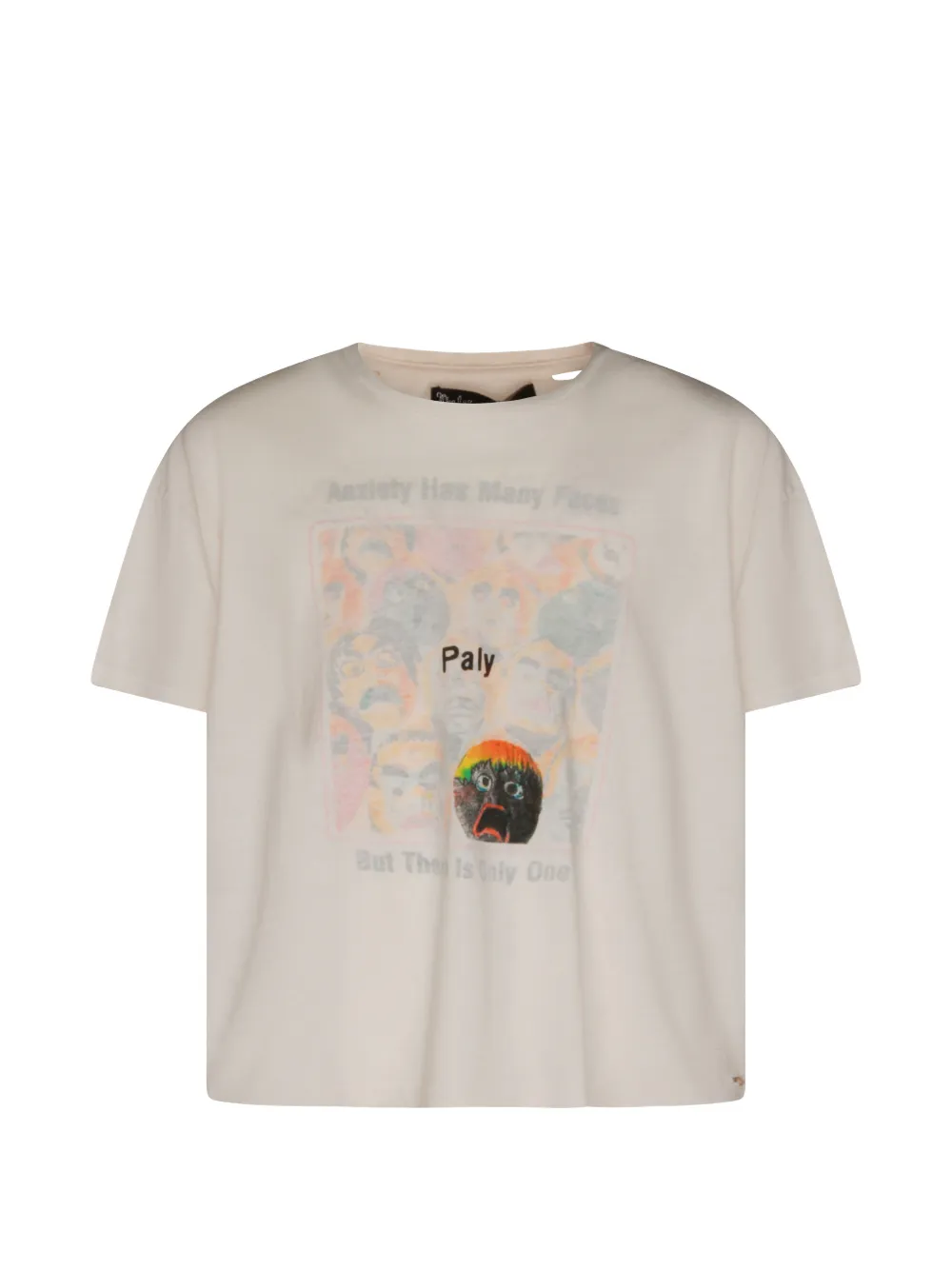 PALY HOLLYWOOD graphic-print distressed T-shirt - Nude