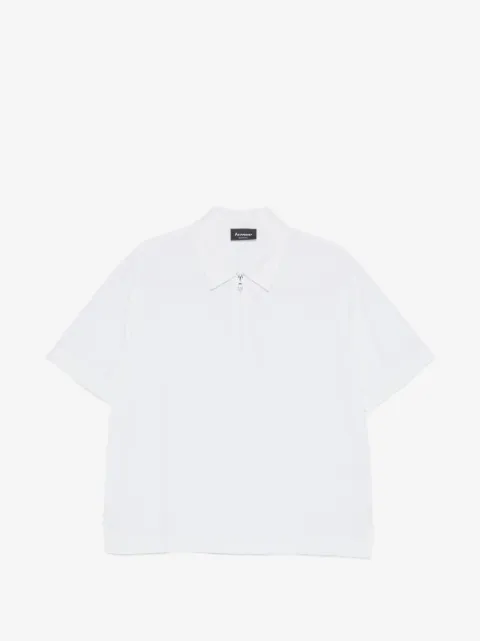 AROVESCIO zip-fastening short-sleeve polo shirt