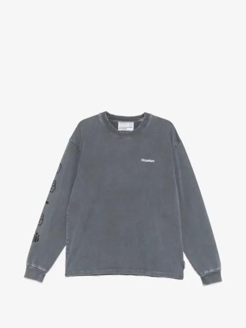 HOPEIUM text-print long-sleeve T-shirt