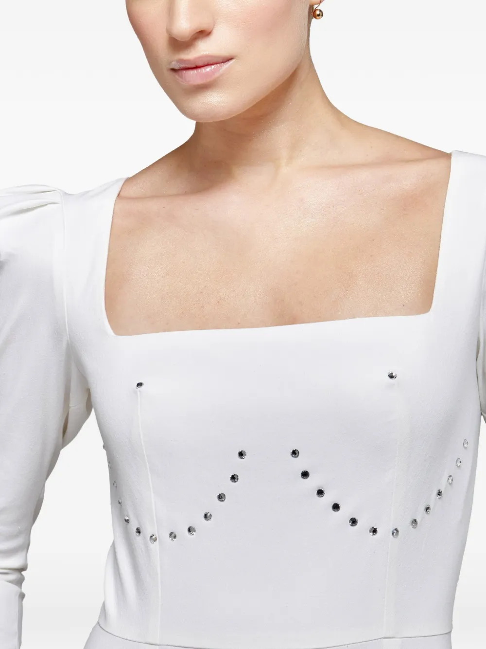 Catalina Diamond mini-jurk verfraaid met stras Wit