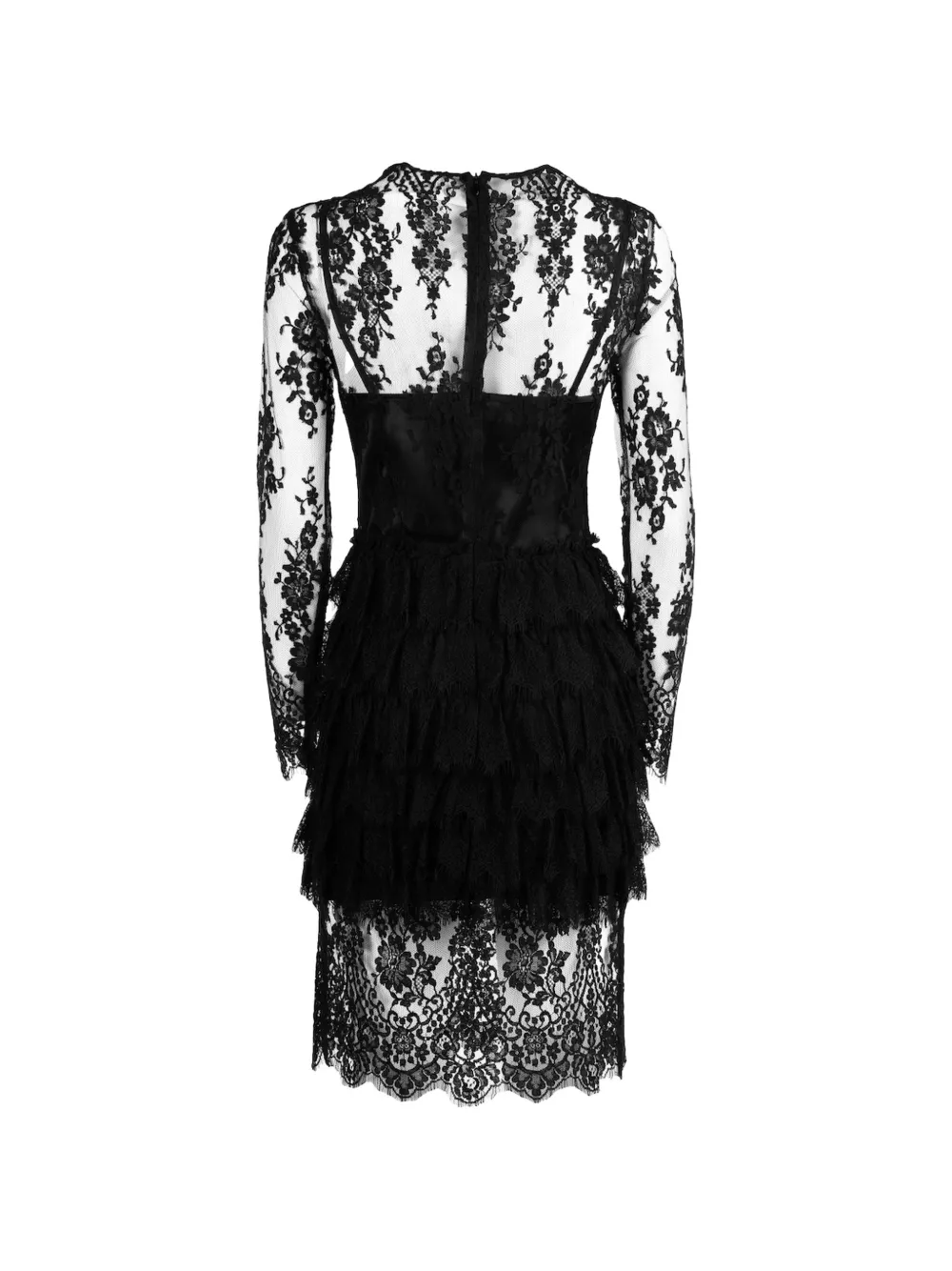 Catalina Timeless jurk met Chantilly kant Zwart