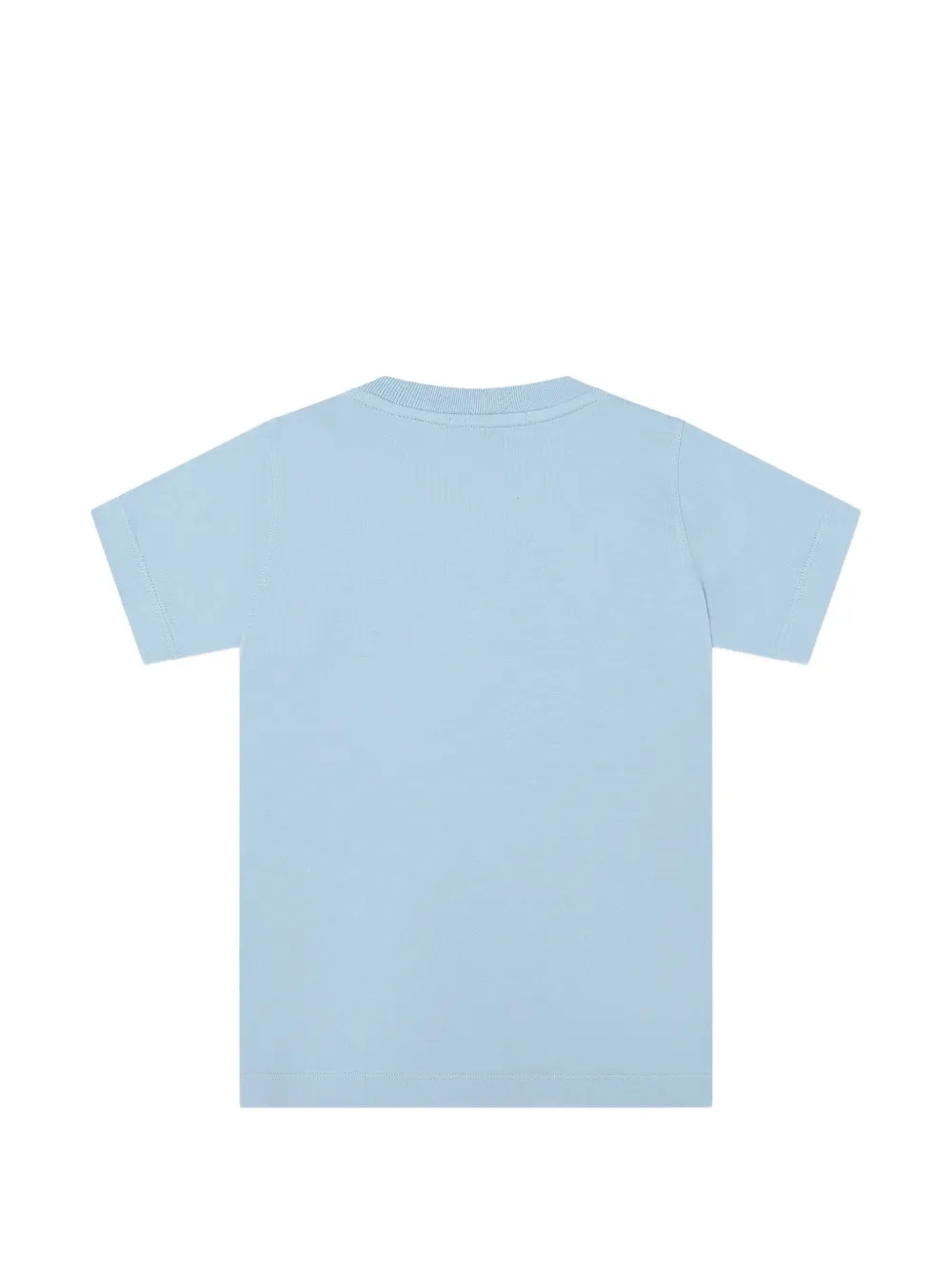 Stone Island Junior T-shirt met logoprint Blauw