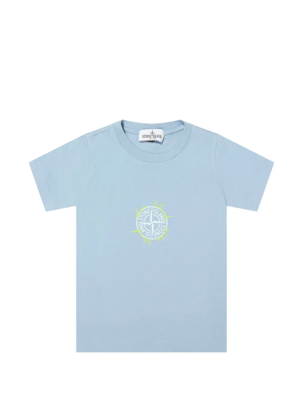 Stone Island Junior logo-print T-shirt - Blu