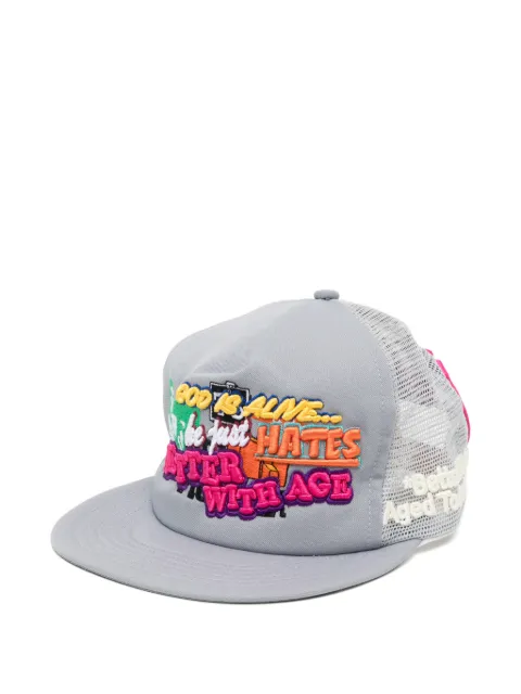 Better with Age  embroidered mesh-panel cap