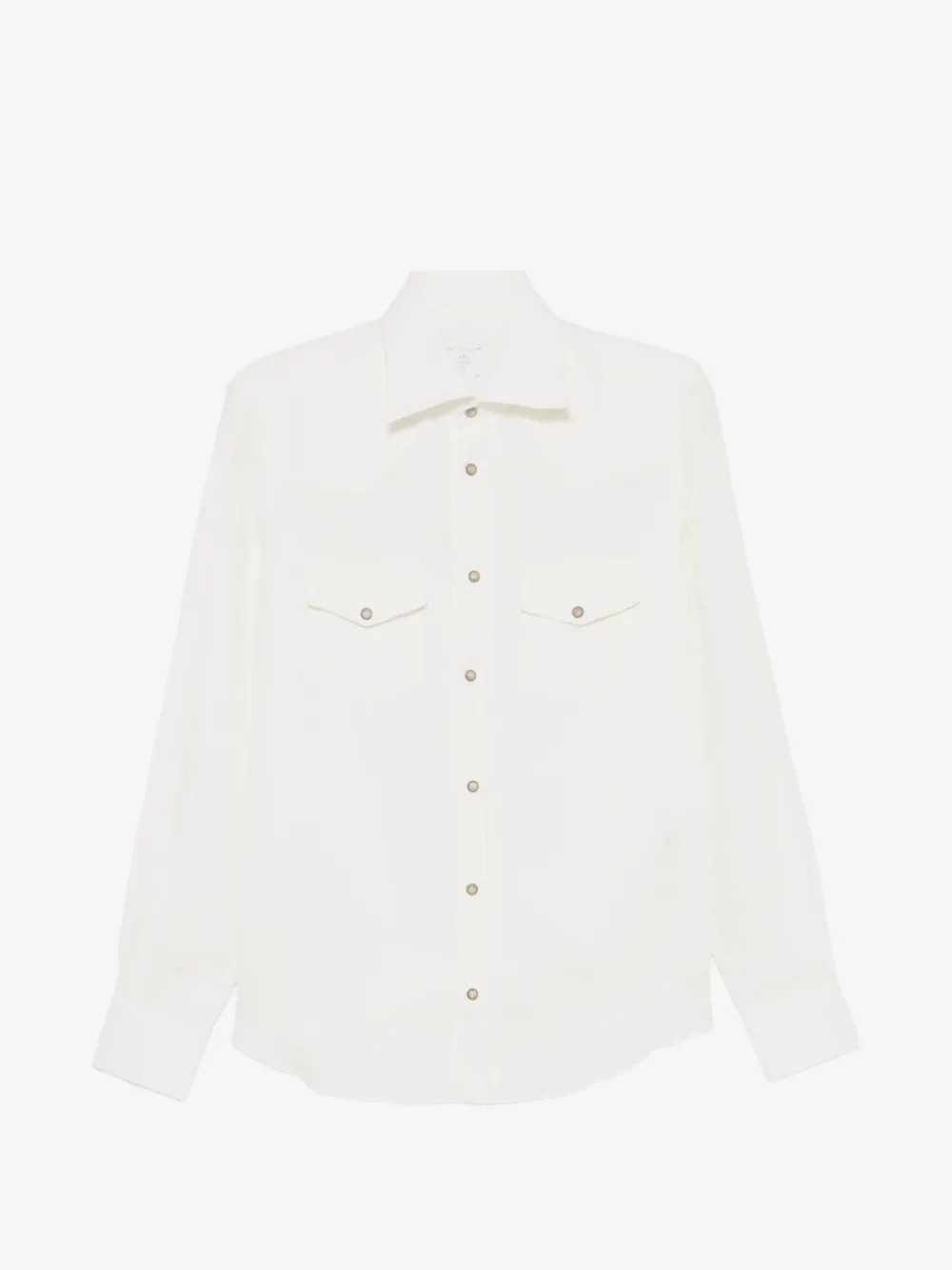 Eleventy western-style flap-pocket shirt | White | Image 1