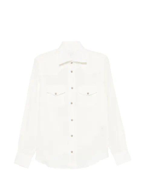 Eleventy western-style flap-pocket shirt