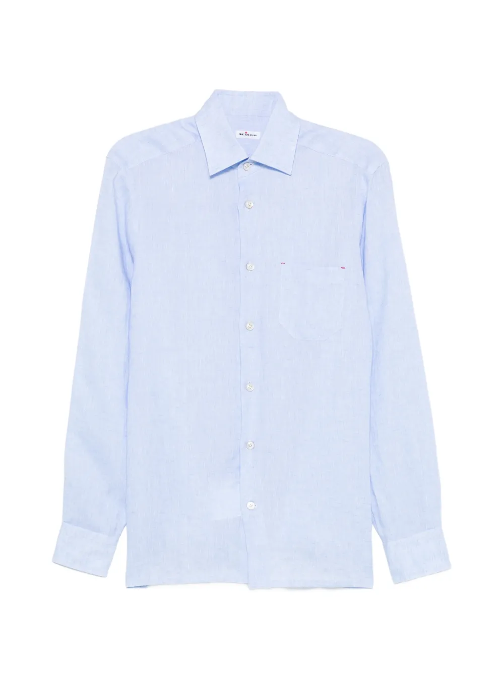 Kiton chest-pocket shirt